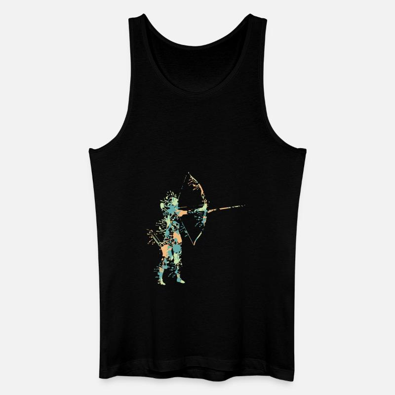 Bogenschießen - Männer Bio Tank Top - Schwarz