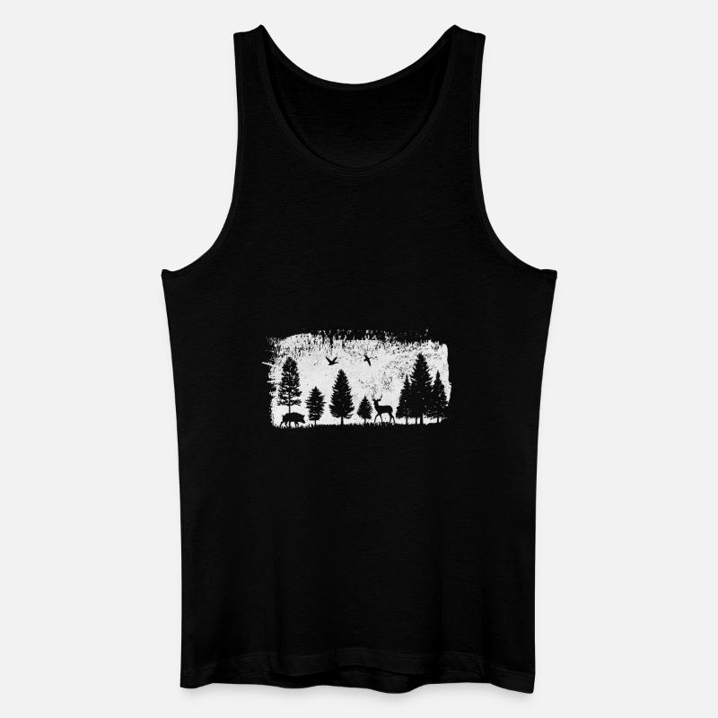 Forêt Animaux Conception - Débardeur bio Homme - noir