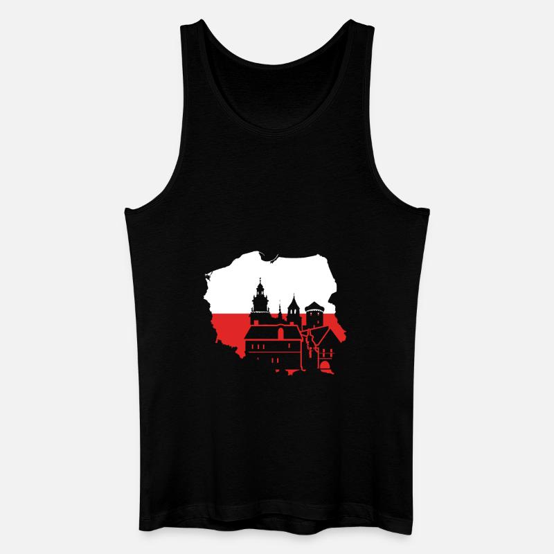 Polen krakau - Männer Bio Tank Top - Schwarz