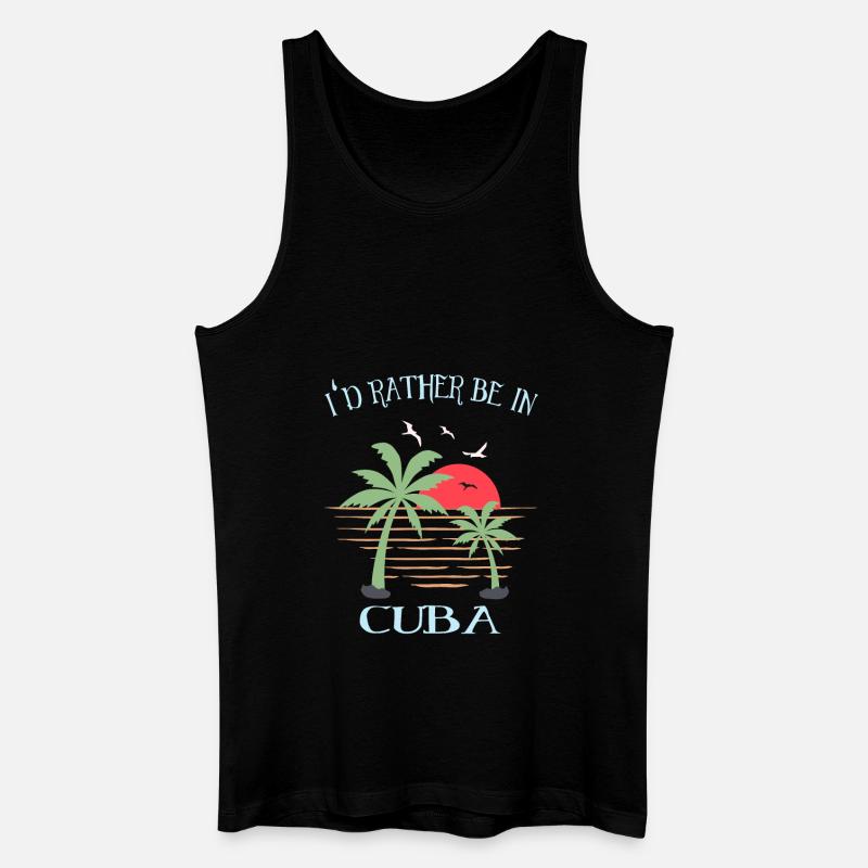 Cuba - Männer Bio Tank Top - Schwarz