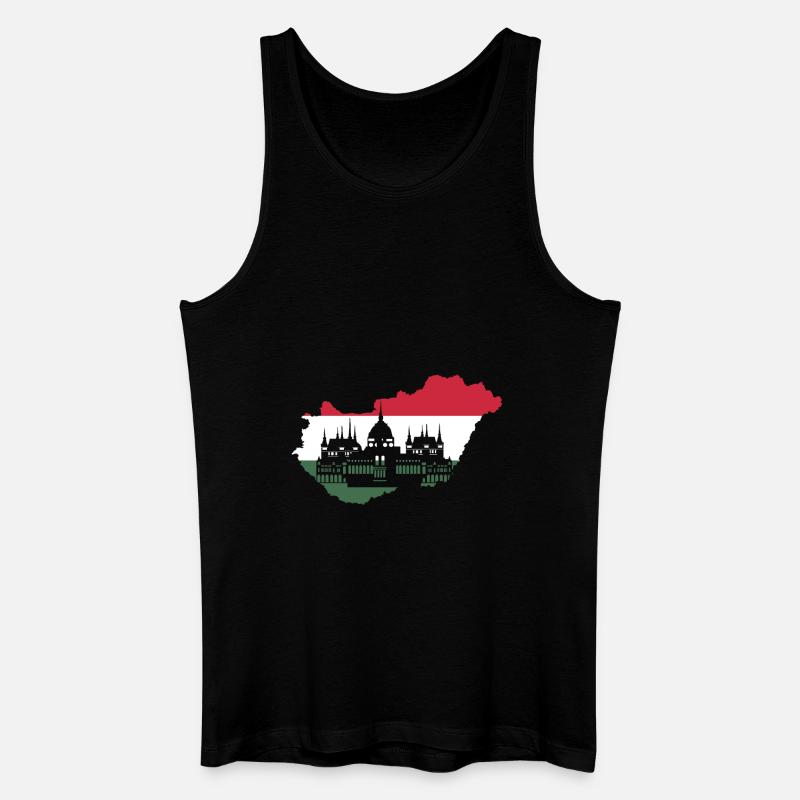 Ungarn Budapest - Männer Bio Tank Top - Schwarz