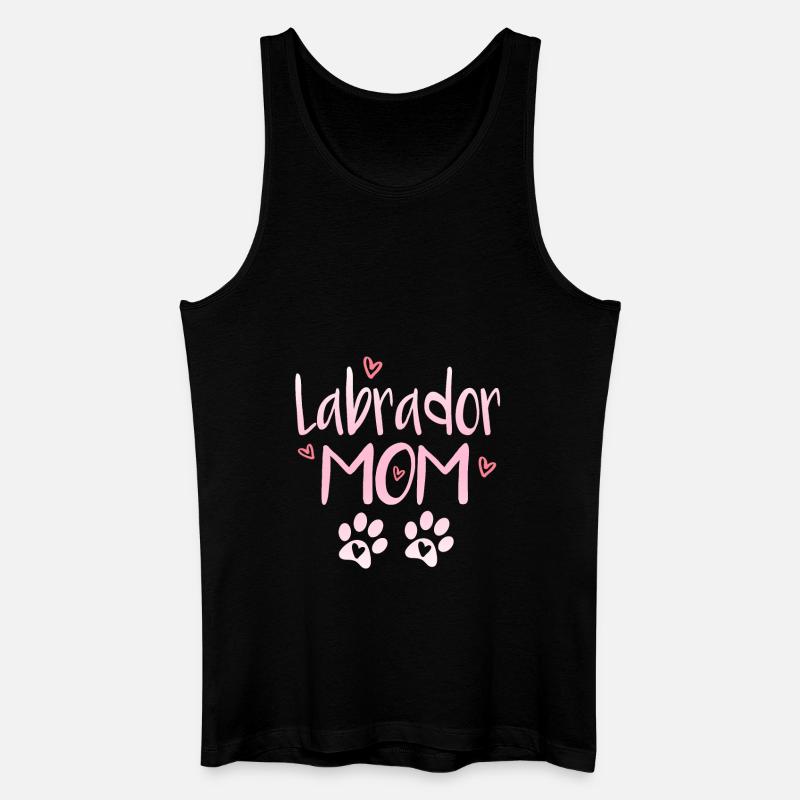 Labrador Mama - Männer Bio Tank Top - Schwarz