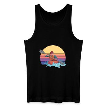 Kayaking Canoeing - Men’s Organic Tank Top - black - Front