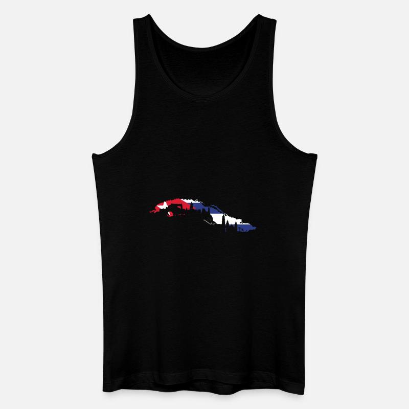 Cuba Flagge - Männer Bio Tank Top - Schwarz