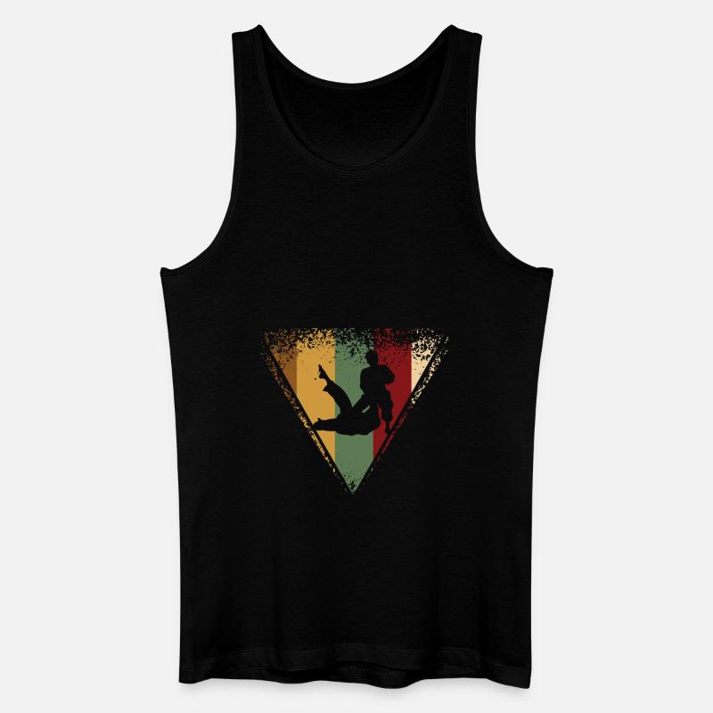 Judo Retro - Männer Bio Tank Top - Schwarz