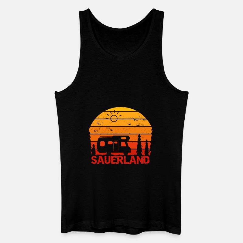 Sauerland - Männer Bio Tank Top - Schwarz