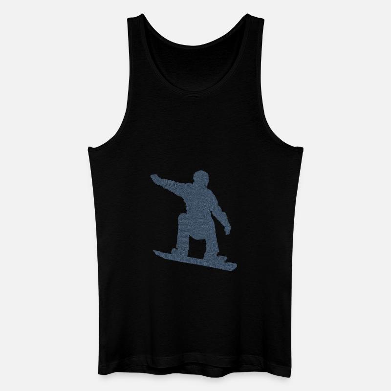 Snowboarder Geschenkideen Snowboard - Männer Bio Tank Top - Schwarz