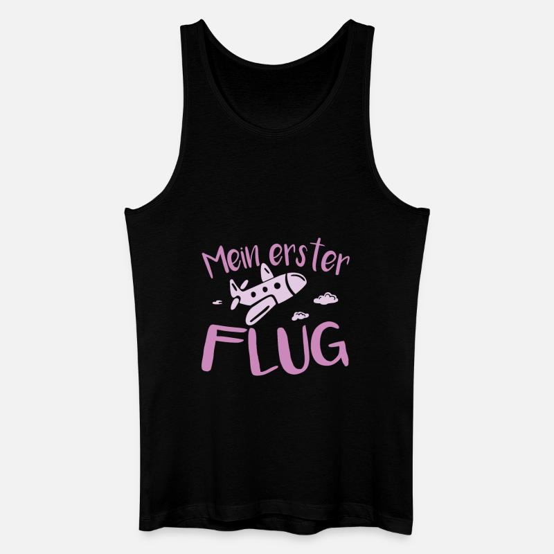 Mein Erster flug mädchen - Männer Bio Tank Top - Schwarz