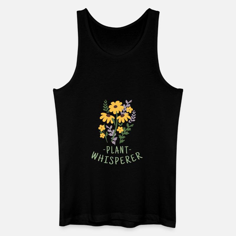 Blumen Pflanzen - Männer Bio Tank Top - Schwarz
