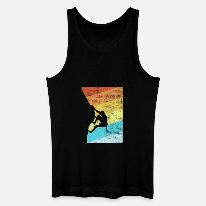 Rock Climbing - Männer Bio Tank Top - Schwarz