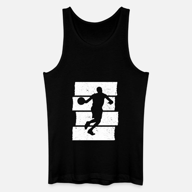 Basketteur de basket-ball Sunset - Débardeur bio Homme - noir