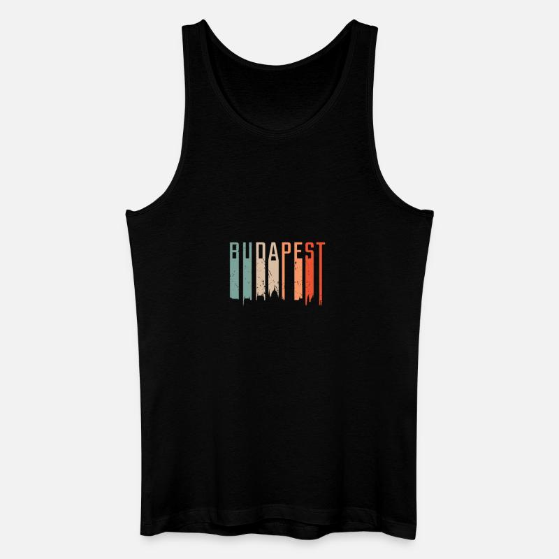 Budapest Ungarn Reise - Männer Bio Tank Top - Schwarz