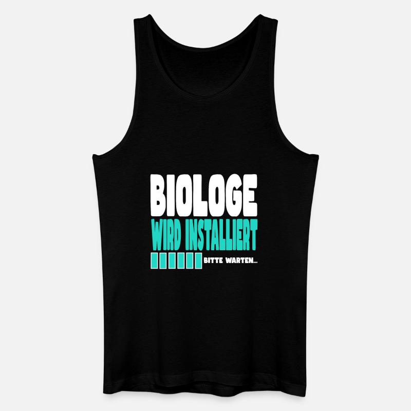 Biologe wird installiert - Männer Bio Tank Top - Schwarz