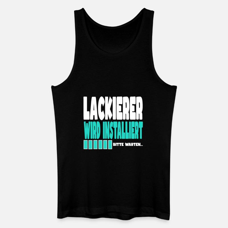 Lackierer wird installiert - Männer Bio Tank Top - Schwarz