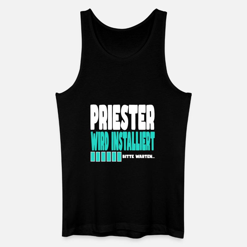 Priester wird installiert - Männer Bio Tank Top - Schwarz