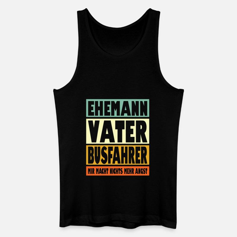 Bühnenbauer Vater Ehemann Held - Männer Bio Tank Top - Schwarz