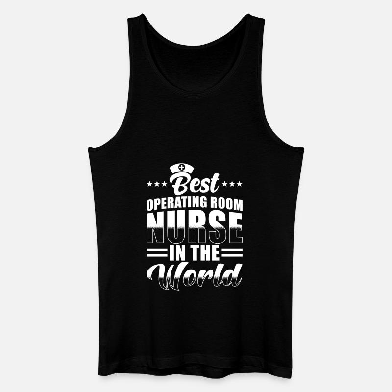 OP Krankenschwester - Männer Bio Tank Top - Schwarz