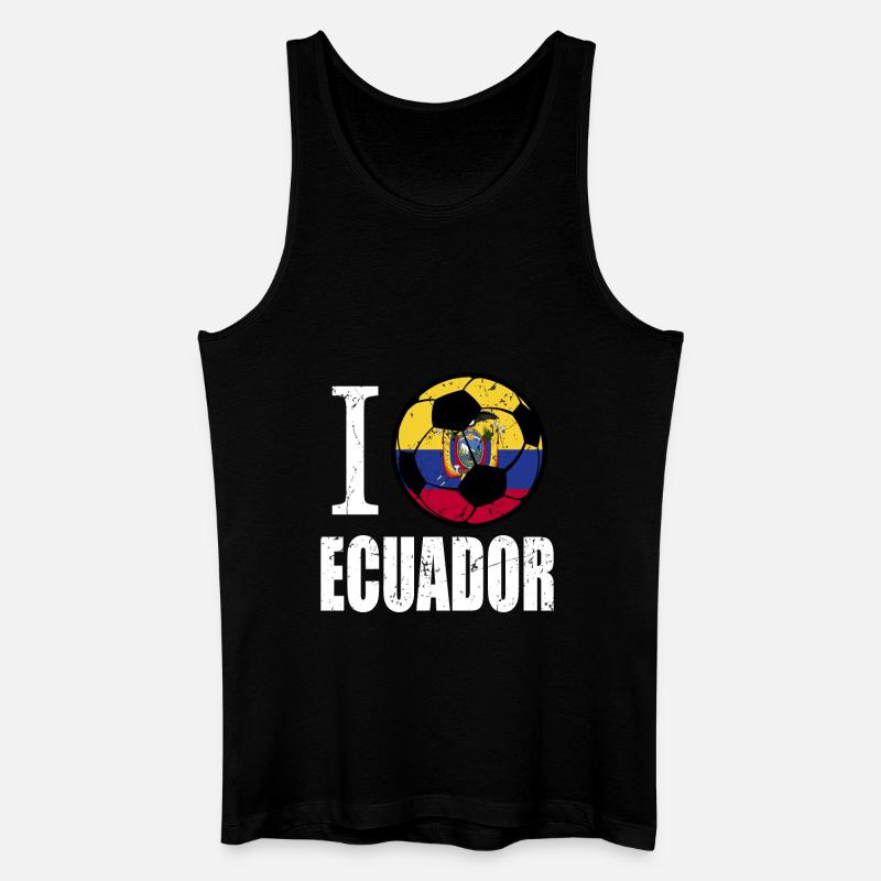 Ecuador Fußball - Männer Bio Tank Top - Schwarz