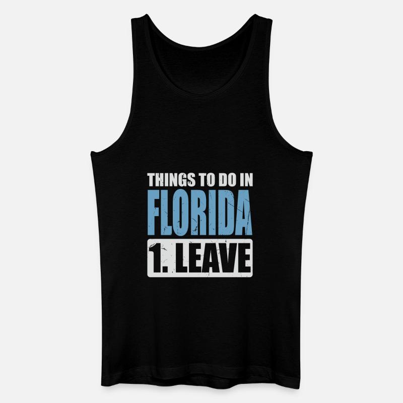 Florida Meme - Männer Bio Tank Top - Schwarz