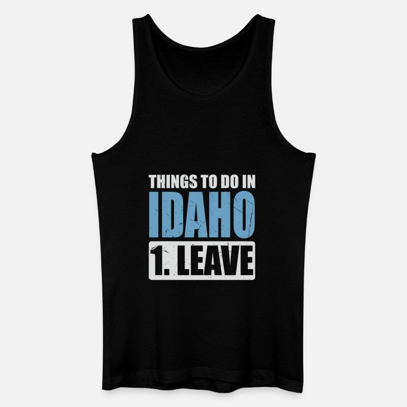 Idaho Meme - Männer Bio Tank Top - Schwarz