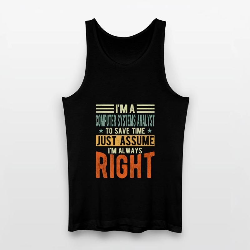 Computer Systems Analyst Men’s Organic Tank Top