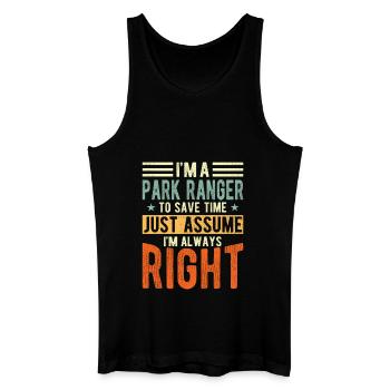 Park ranger - Men’s Organic Tank Top - black - Front