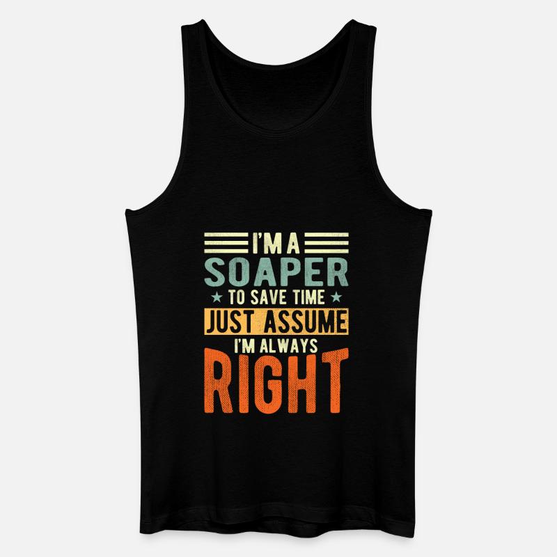 Soaper - Männer Bio Tank Top - Schwarz