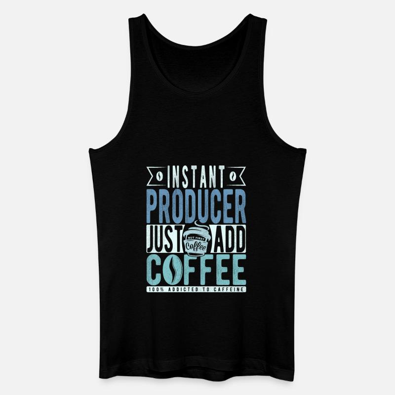 Hersteller Kaffee Spruch - Männer Bio Tank Top - Schwarz