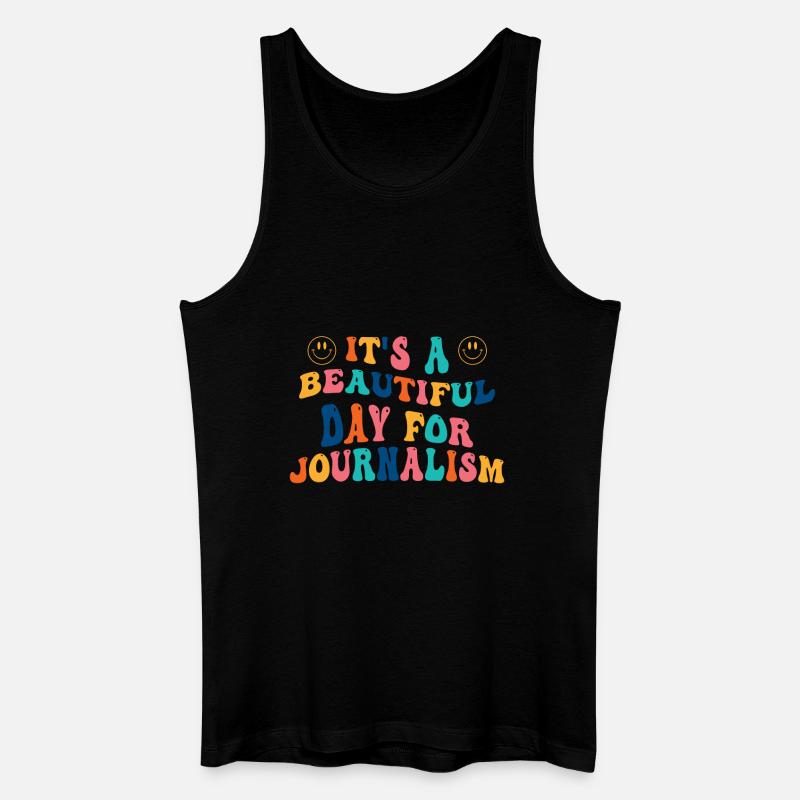 Journalistin Journalismus Geschenk - Männer Bio Tank Top - Schwarz