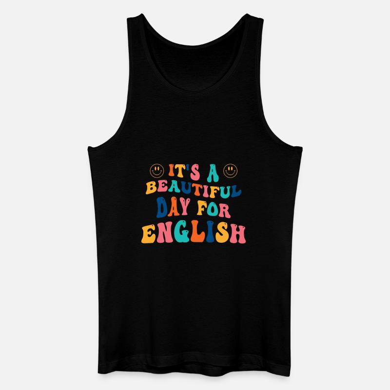 Englisch Studiengang Englischlehrerin - Männer Bio Tank Top - Schwarz