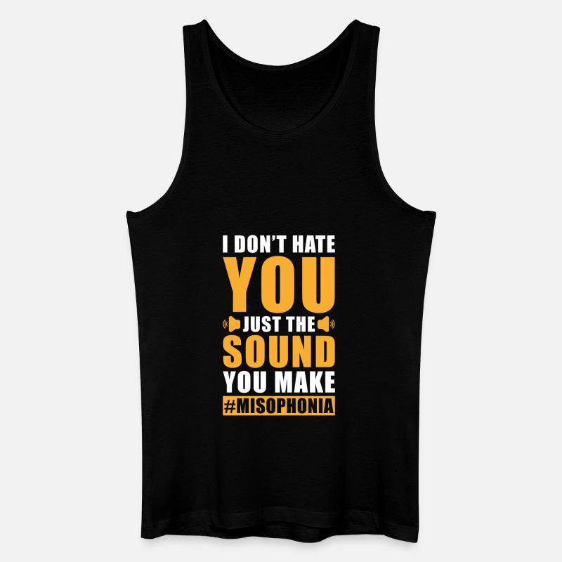 Misophonie Spruch - Männer Bio Tank Top - Schwarz