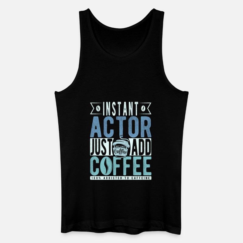 Buchalter Kaffee Spruch - Männer Bio Tank Top - Schwarz