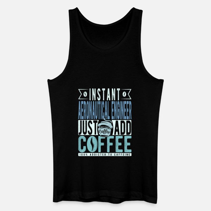 Buchalter Kaffee Spruch - Männer Bio Tank Top - Schwarz