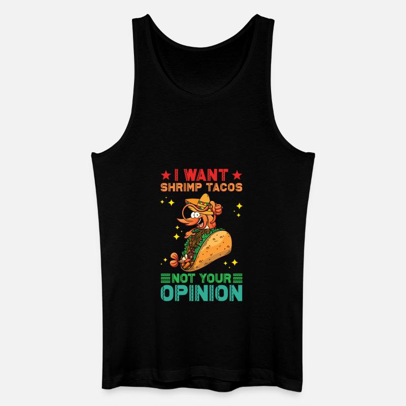 Schrimp Tacos - Männer Bio Tank Top - Schwarz
