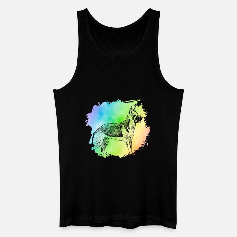 Deutscher Schäferhund - Männer Bio Tank Top - Schwarz