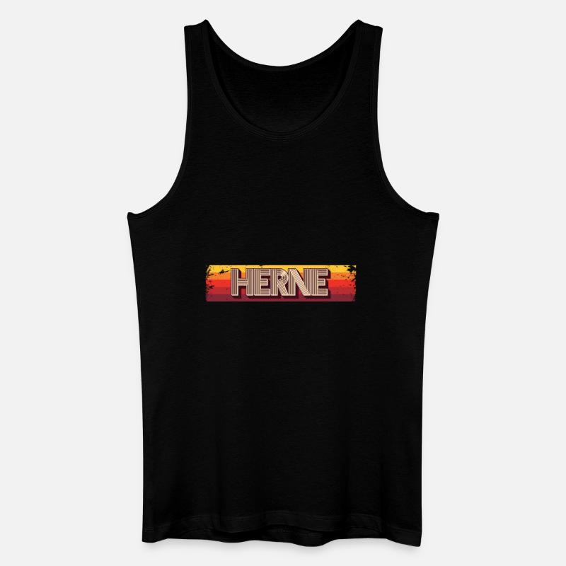 Hernerin Herner Herne - Männer Bio Tank Top - Schwarz