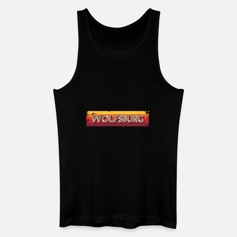 Wolfsburgerin Wolfsburger Wolfsburg - Männer Bio Tank Top - Schwarz