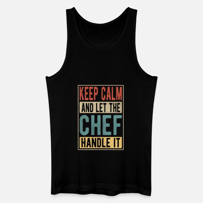 Chef Retro Gift - Men’s Organic Tank Top - black