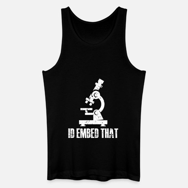 I'd embed that - Männer Bio Tank Top - Schwarz
