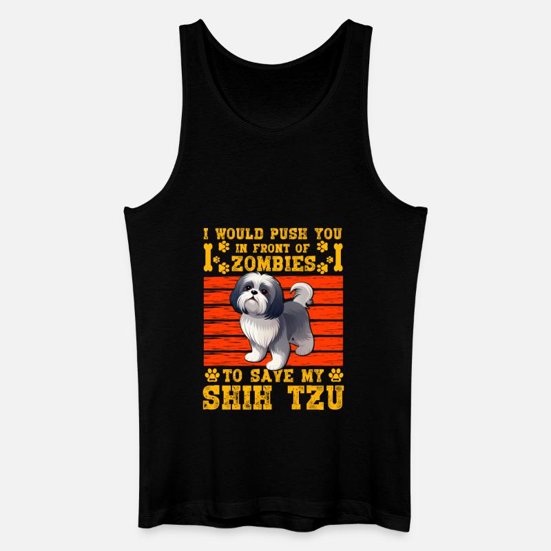 Shih Tzu - Männer Bio Tank Top - Schwarz