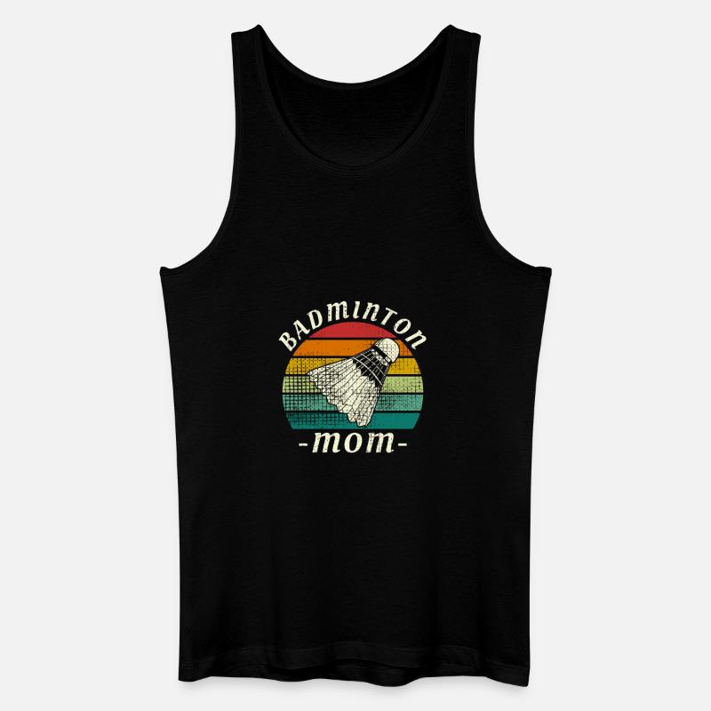 Badminton Mom - Männer Bio Tank Top - Schwarz