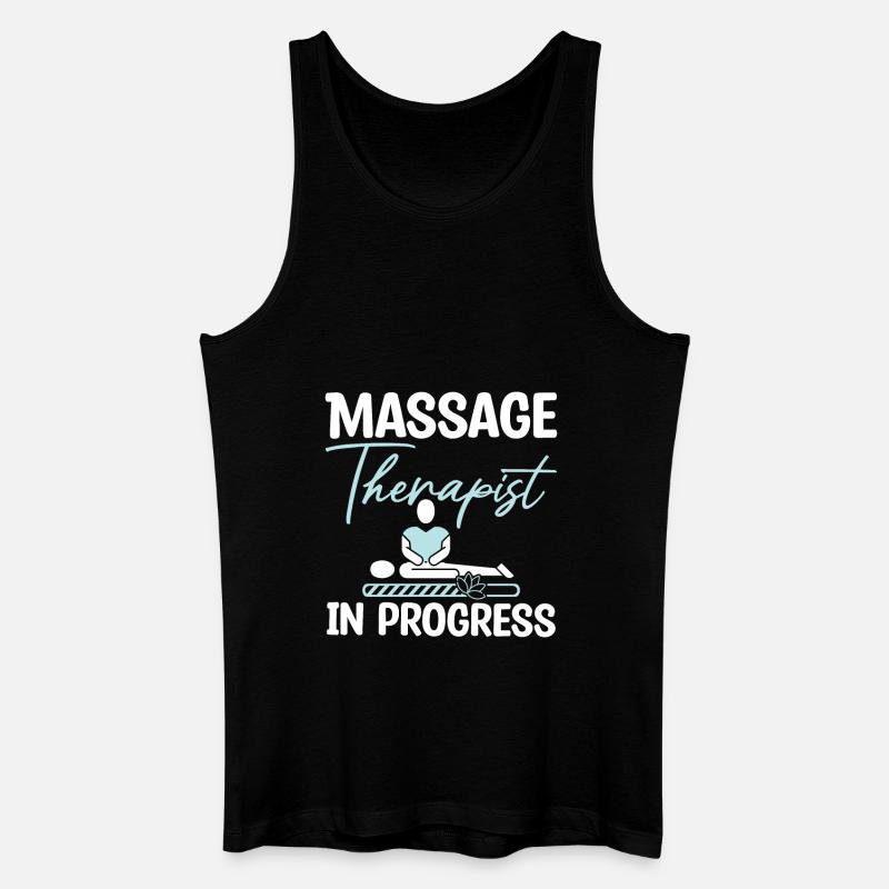 Massage therapist in progress - Männer Bio Tank Top - Schwarz
