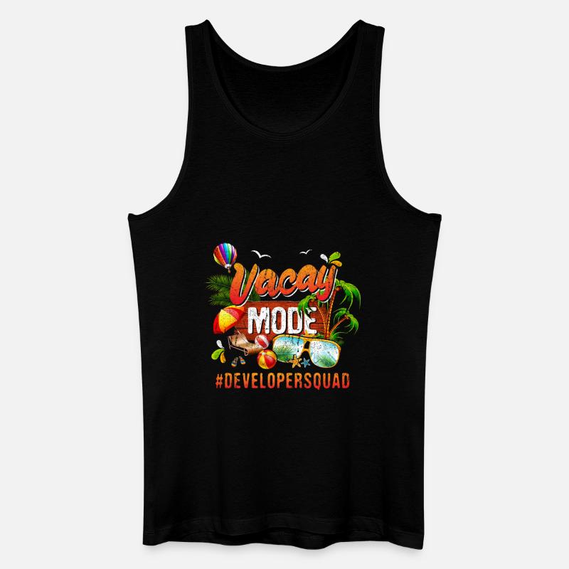 Developer Vacation Group #Developersquad - Débardeur bio Homme - noir