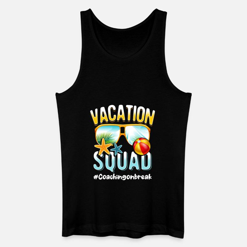 Coaching Vacation Squad #Coachingonbreak - Men’s Organic Tank Top - black