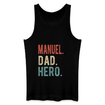 Manuel Dad Hero - Men’s Organic Tank Top - black - Front