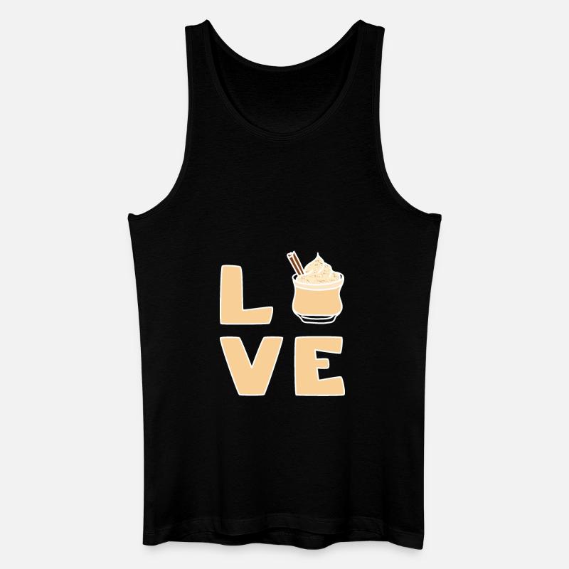 Love eggnog - Männer Bio Tank Top - Schwarz