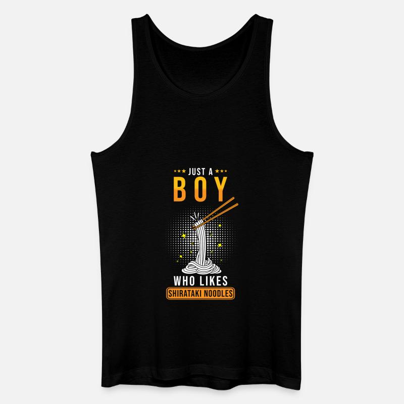 Shiritaki Nudeln - Männer Bio Tank Top - Schwarz