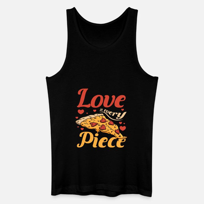 Love in every piece - Männer Bio Tank Top - Schwarz