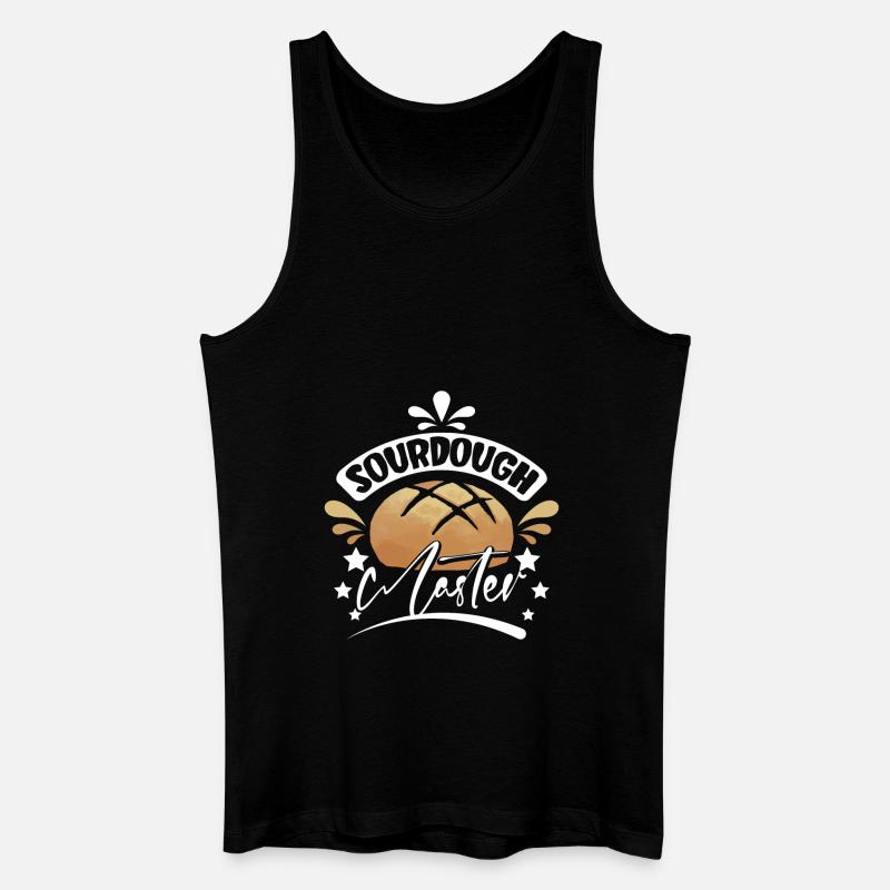 Baking bread sourdough master - Männer Bio Tank Top - Schwarz