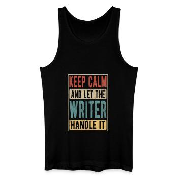 Writer Retro Geschenk - Männer Bio Tank Top - Schwarz - Vorne